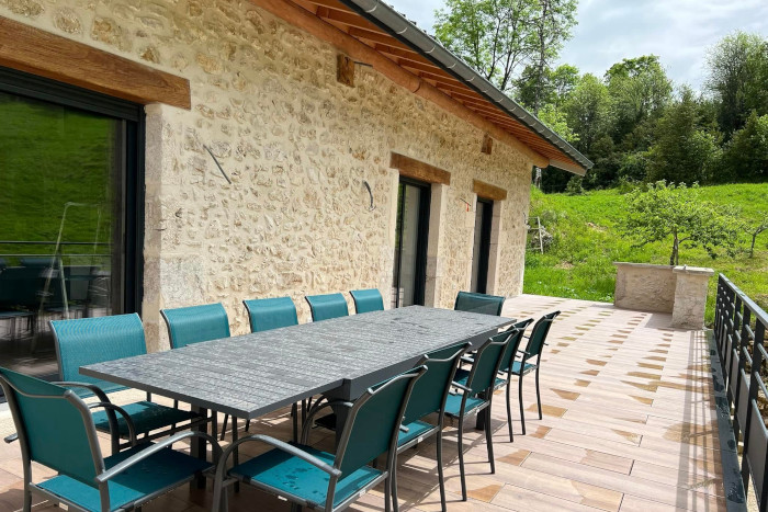 Terrasse du gîte Hermès